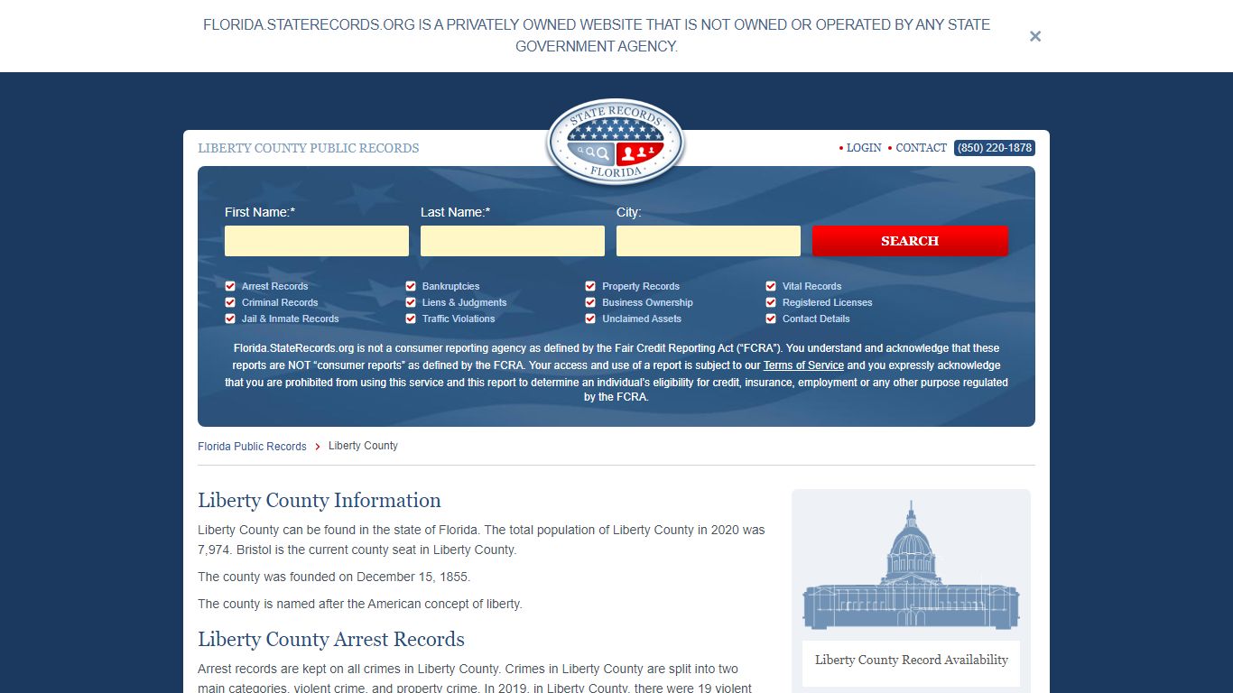 Liberty County Arrest, Court, and Public Records | StateRecords.org